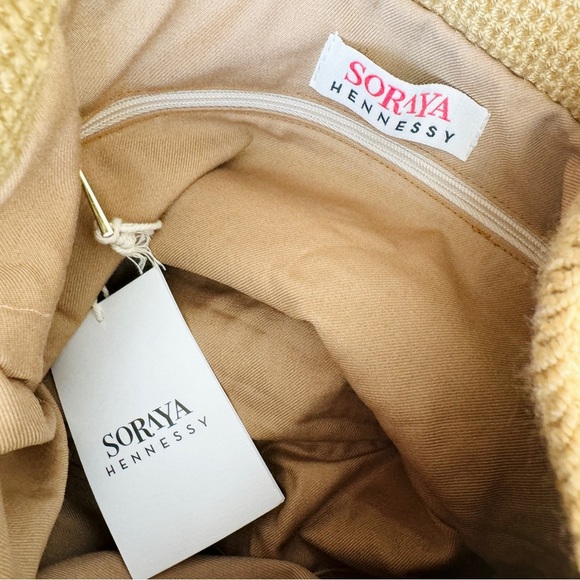 Soraya Hennessy cotton handwoven fringe boho crossbody bag NEW - Picture 11 of 16